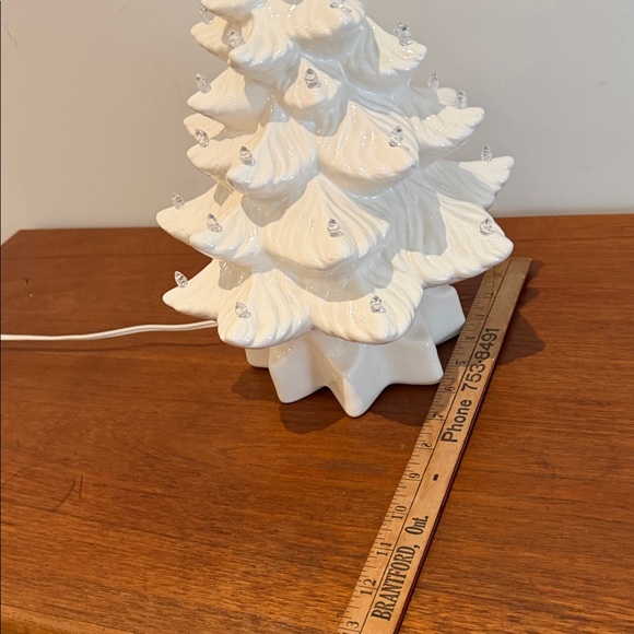 White Ceramic Light-Up Christmas Tree Holiday Decor - Picture 8 of 11